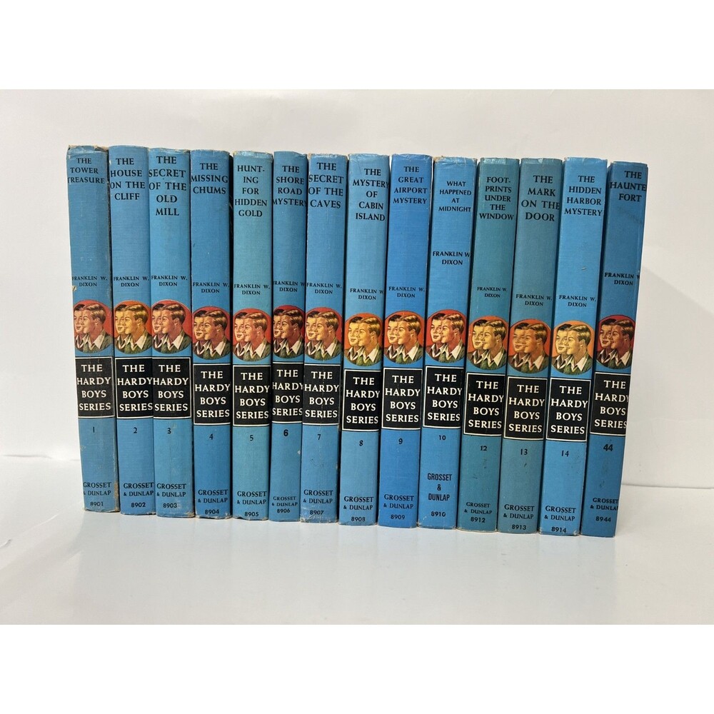 Lot of 14 Vintage The Hardy Boys Hardback Books  1-13, 44